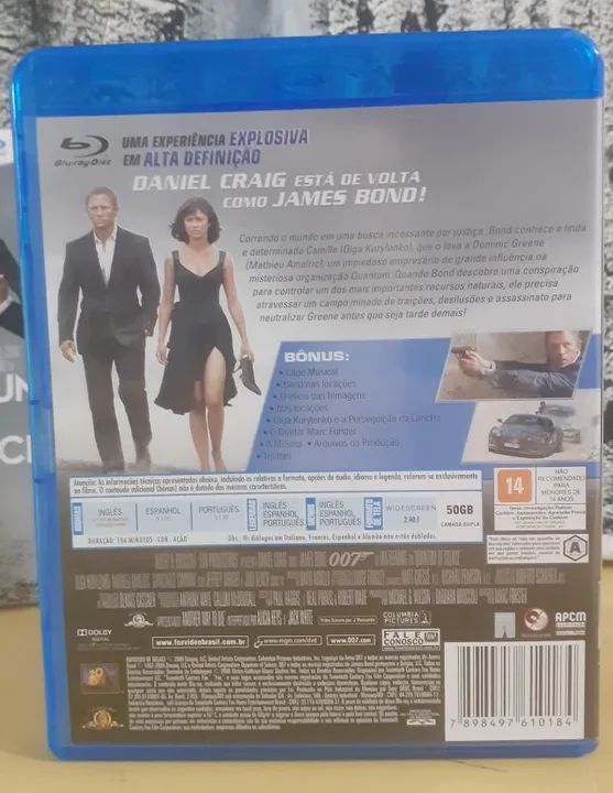 Bluray 007 - Quantum of Solace (com luva) - Foto 2