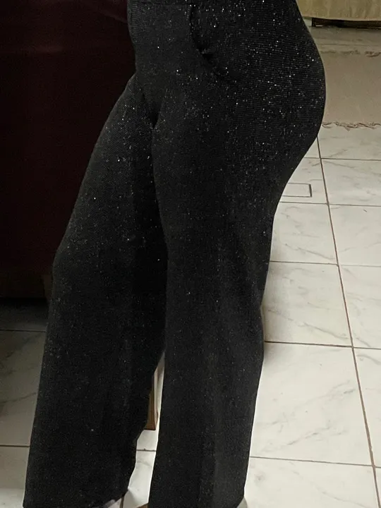 Pantalona lurex, ótima opção para o ano novo.