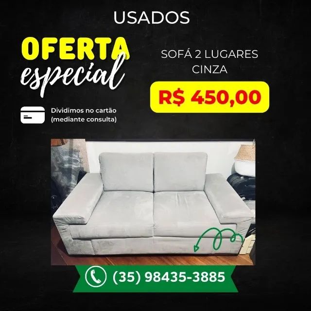 Sofá retangular Sofás e Poltronas Chácara Primavera I, Pouso Alegre 1294927251 OLX