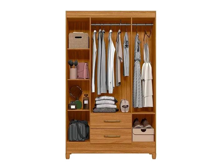 Guarda Roupa Solteiro 4 Portas Moval a65 - Foto 4