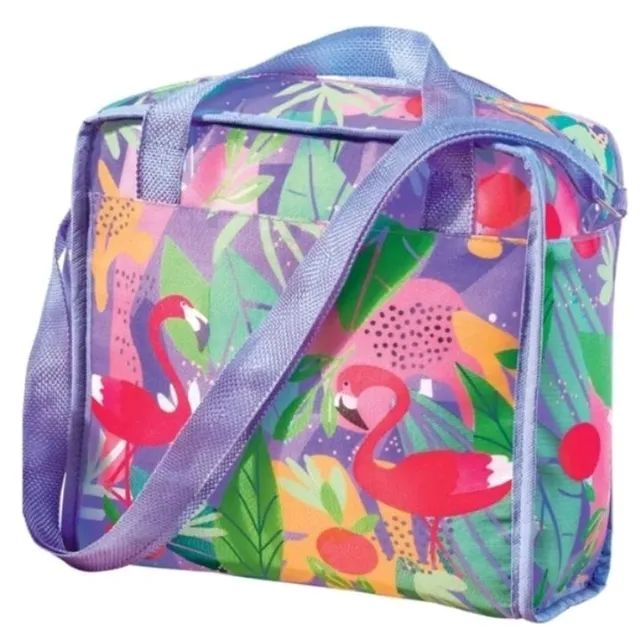 Bolsa térmica estampada tropical 