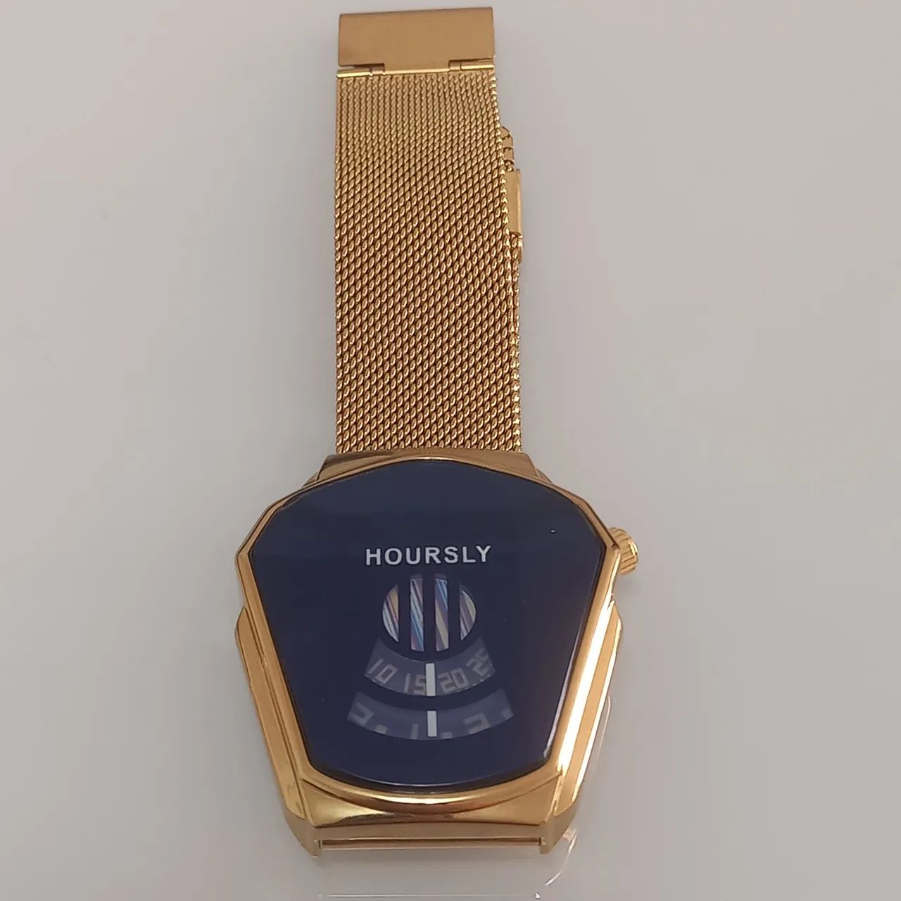 Relógio de pulso Hoursly dourado. - Foto 2