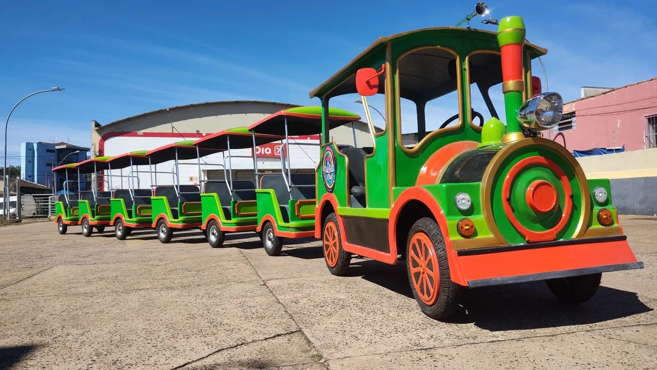 Mini trenzinho motorizado , mini Maria fumaça ,Trem da Alegria , trenzinho - Foto 2