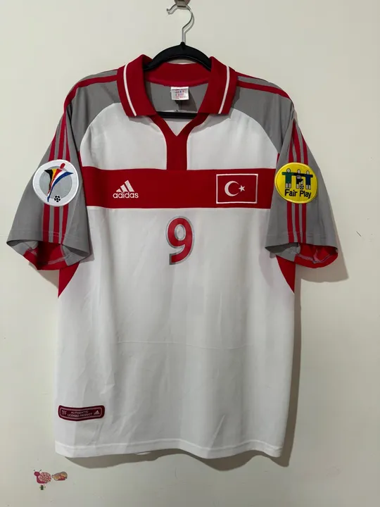 Camisa Turquia Euro 2000 Hakan Sukur 9 Tamanho G