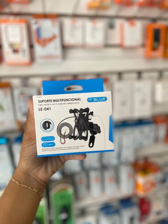 Suporte de celular para moto com carregador- ENTREGA A domicílio