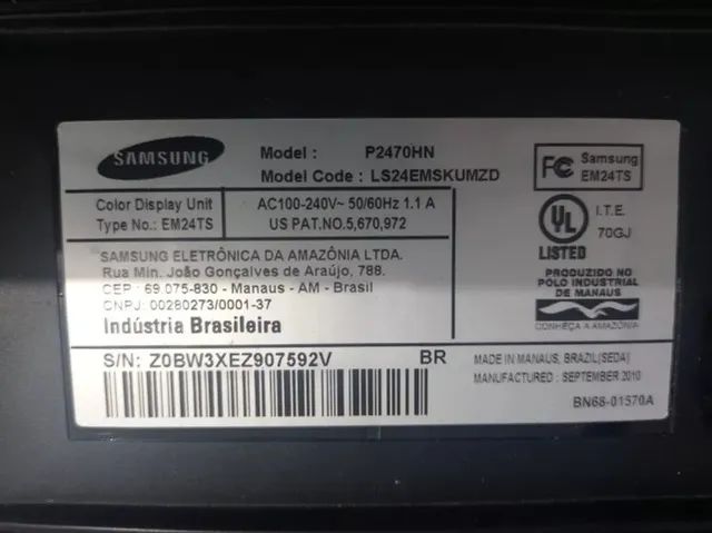 TV Monitor Samsung 24 Polegadas P2470hn Sem Base com Controle Remoto Funcionando - Foto 4