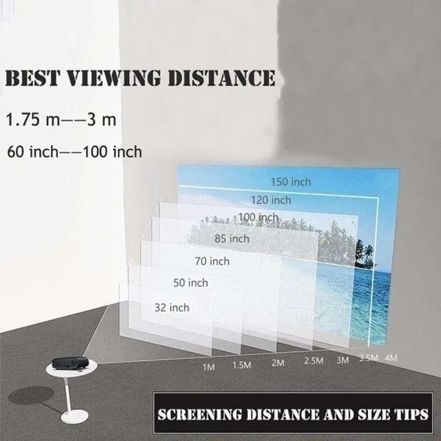 smart projetor time to enjoy home cinema house data show smart epsones led hd filmes usb p - Foto 6