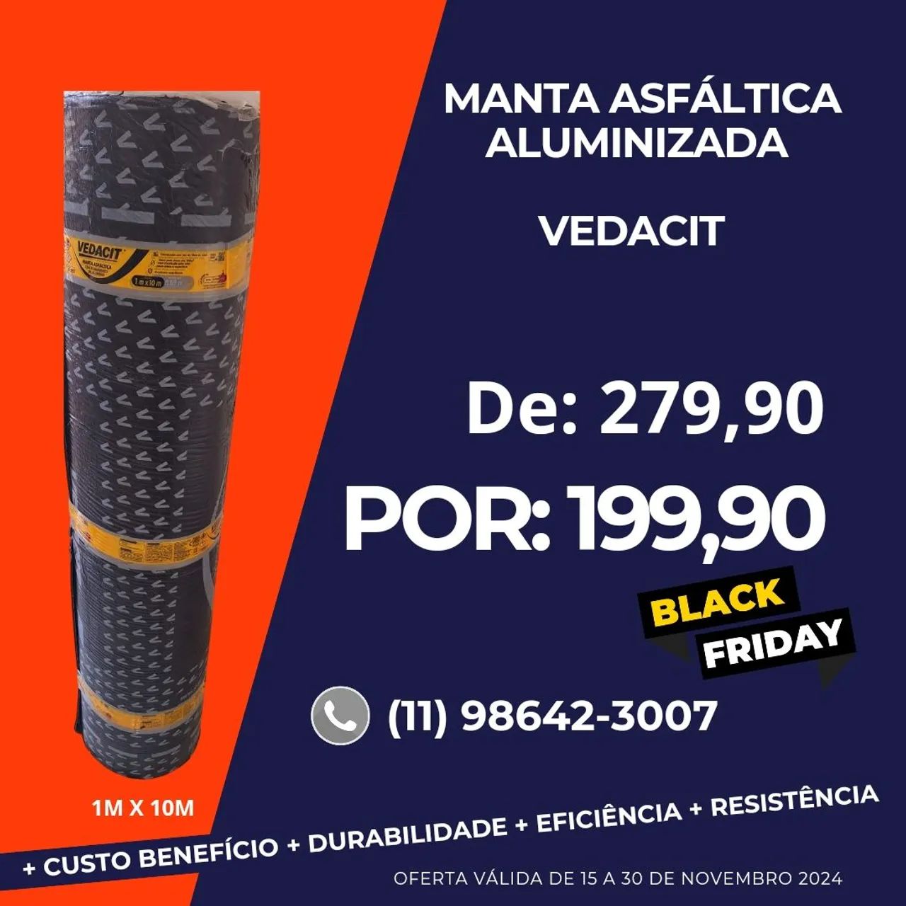 Manta Asfáltica Aluminizada VEDACIT 