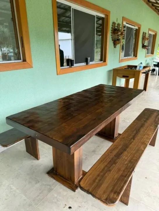 Mesa pedra de ardósia pintada  - Foto 2