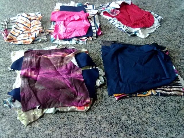 Estopa pastelão de pano colorida para limpeza oficina, postos, marcenaria e outros - Foto 2