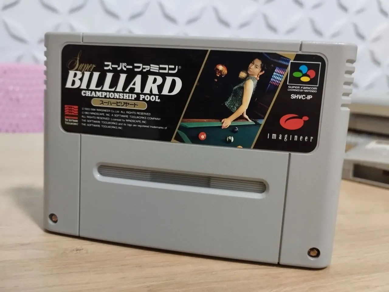 Cartucho Super Nintendo Billiard Championship Pool