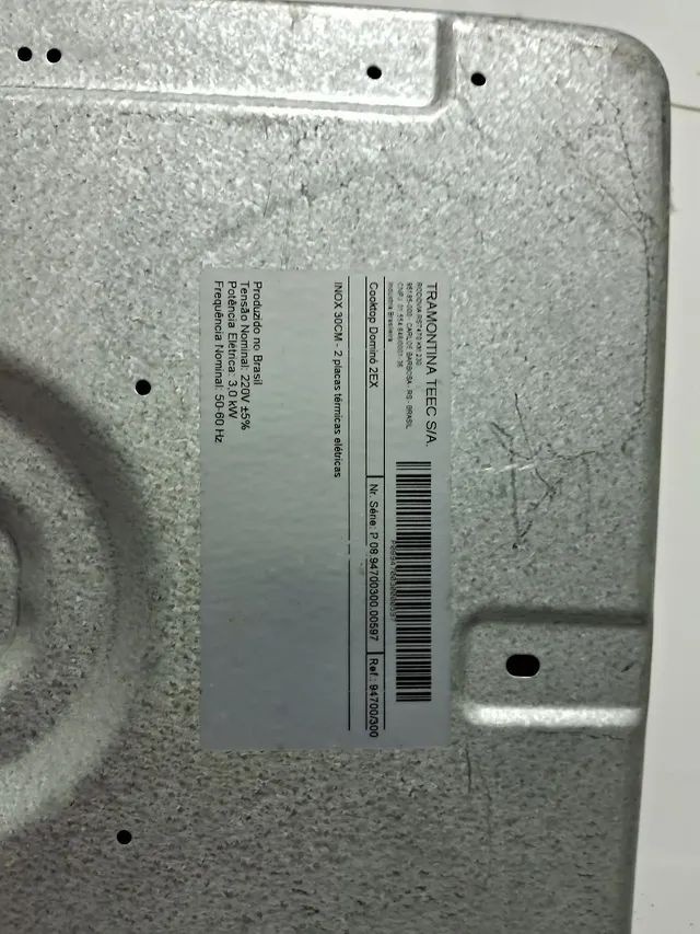 Fogao Tramontina Cooktop Dominó Elétrico 2 bocas. Fogões e Fornos