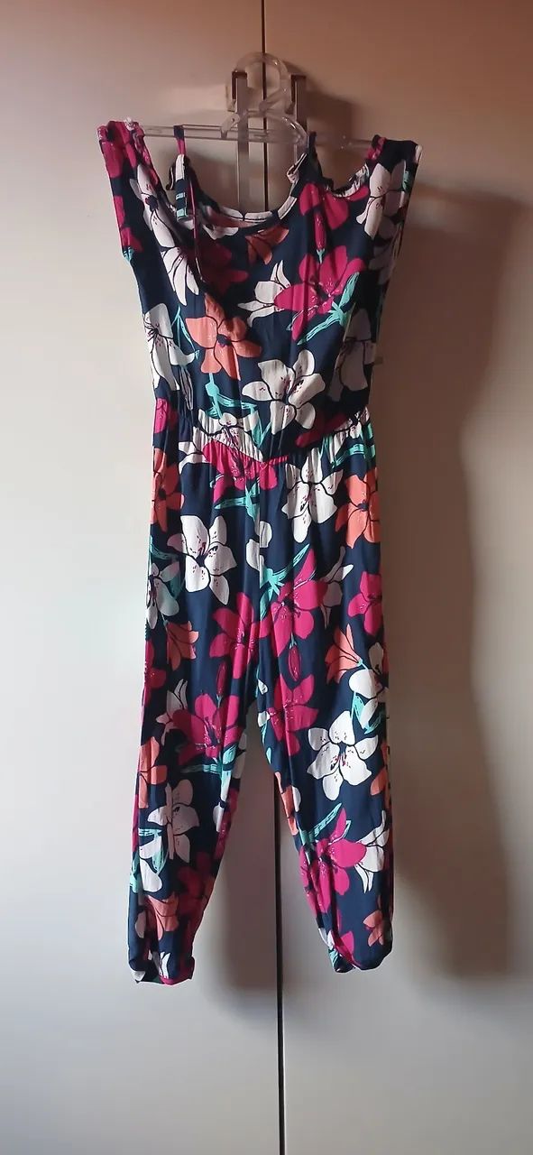 Macacão estampado floral infantil - Foto 2