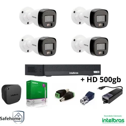  Kit de câmeras Intelbras Full Collor  - Foto 3