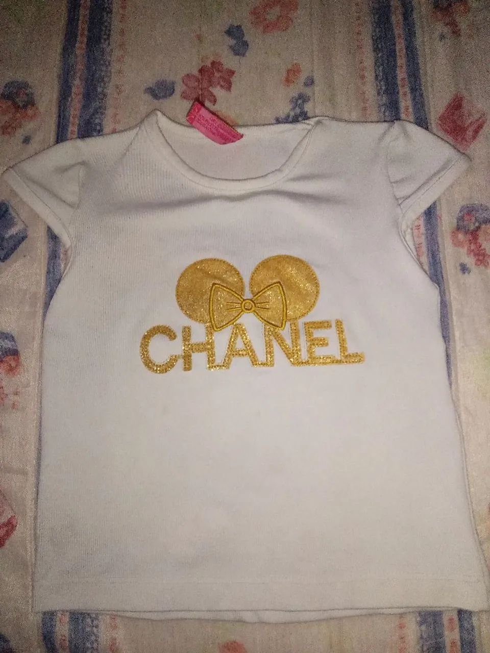 Camiseta Infantil Minnie Chanel