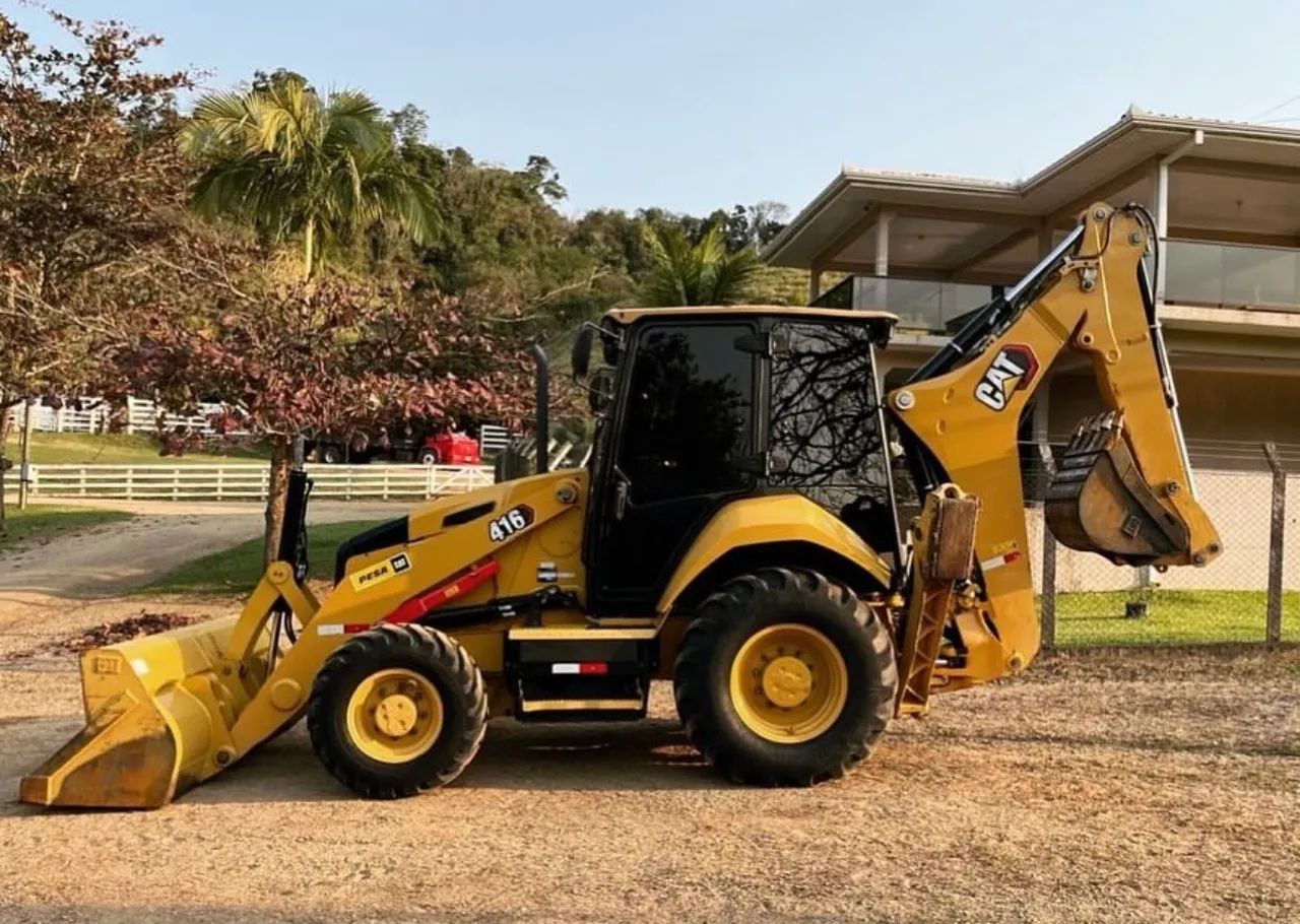 Retro escavadeira Caterpillar 416 - Foto 3