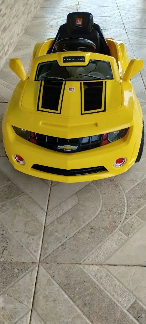 Carrinho Elétrico Infantil Camaro Amarelo - Foto 2