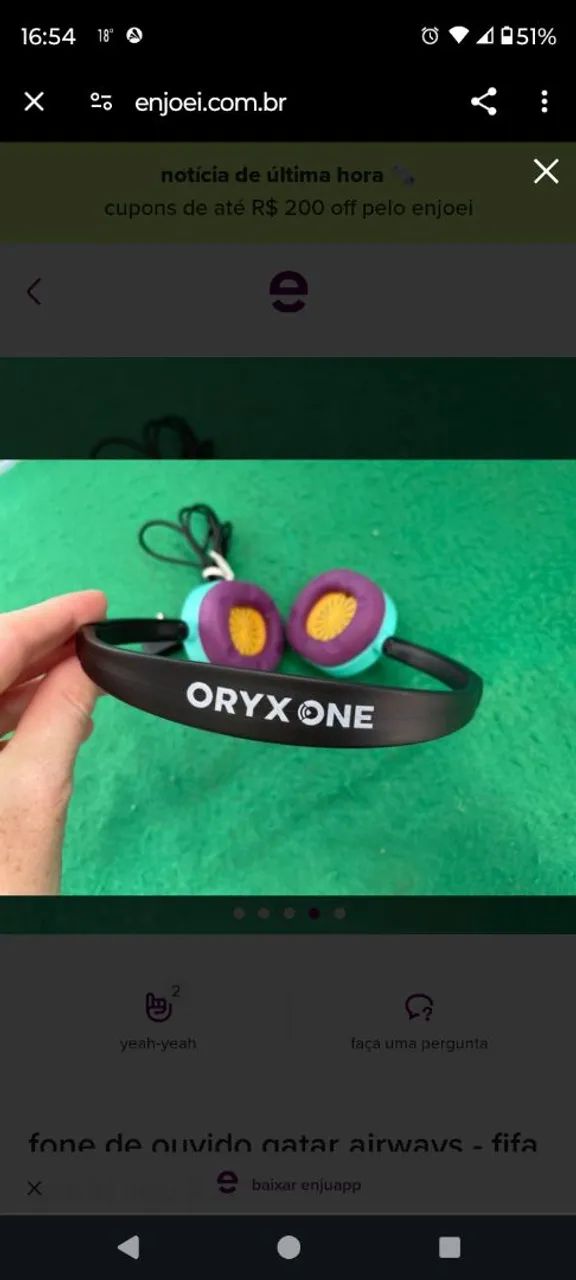 Fone de ouvido Qatar Airways - FIFA - Foto 4