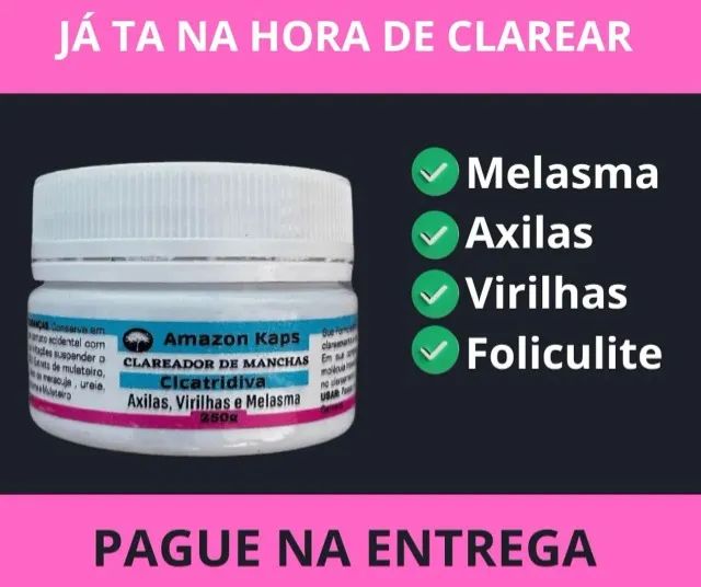 Clareador de Manchas de pele Axilas Melasma Virilhas Rostro  - Foto 2