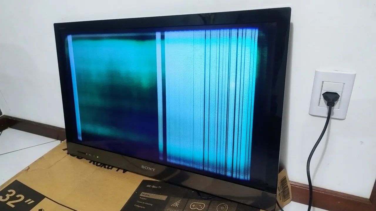 TV LED 32 polegadas Sony Bravia (Tela com defeito) - Foto 4