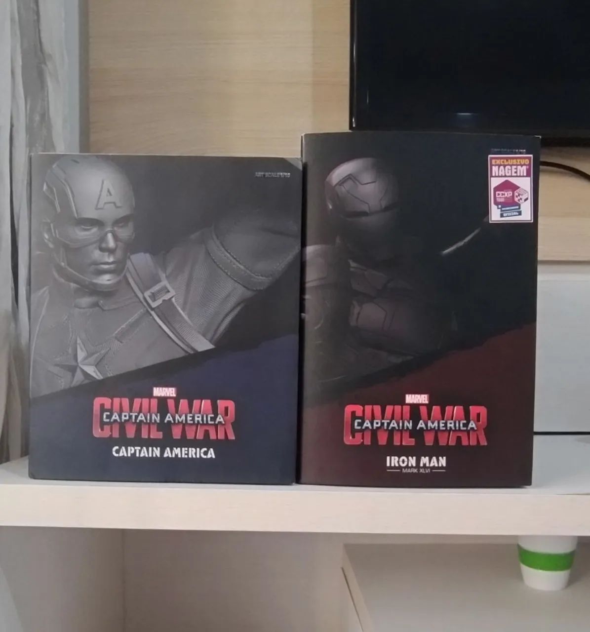 Estátuas Iron Studios: Capitão América e Homem de Ferro 1/10 - Foto 2
