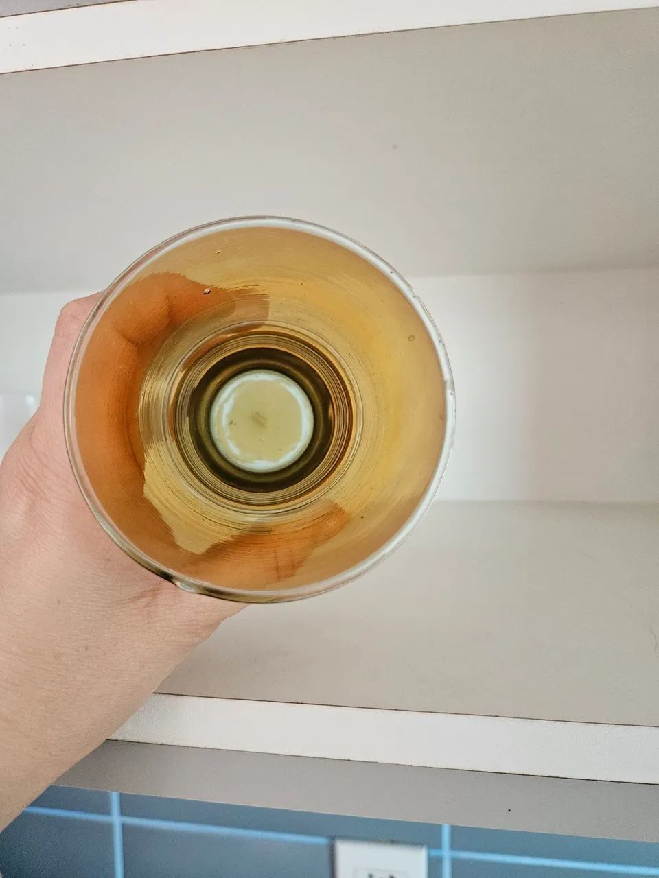 Copo vintage anos 60 - âmbar e furta-cor  - Foto 4