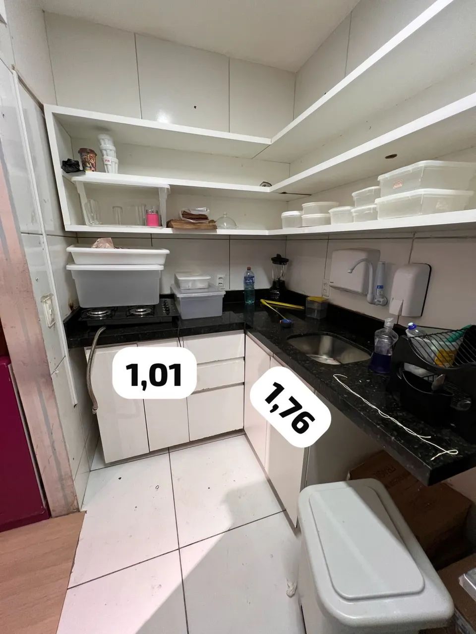 Armários de cozinha completo com pia e Cuba 