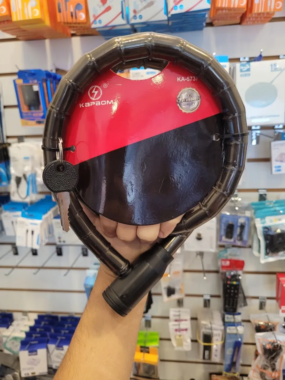 Cadeado - corrente para bicicleta e moto KA-5737 Kapbom