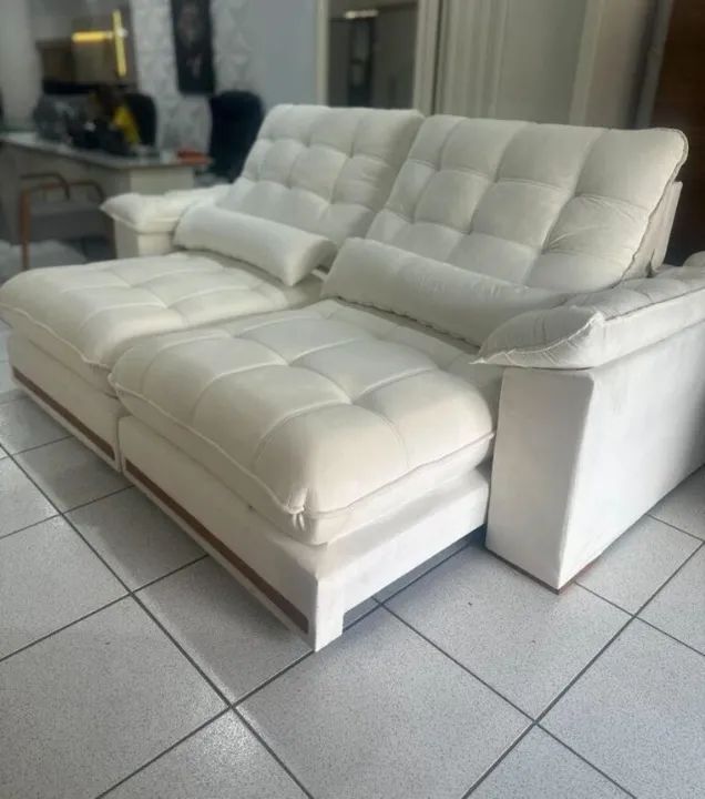 sala sofa vretratil e reclinavel de 5 lugares  - Foto 2