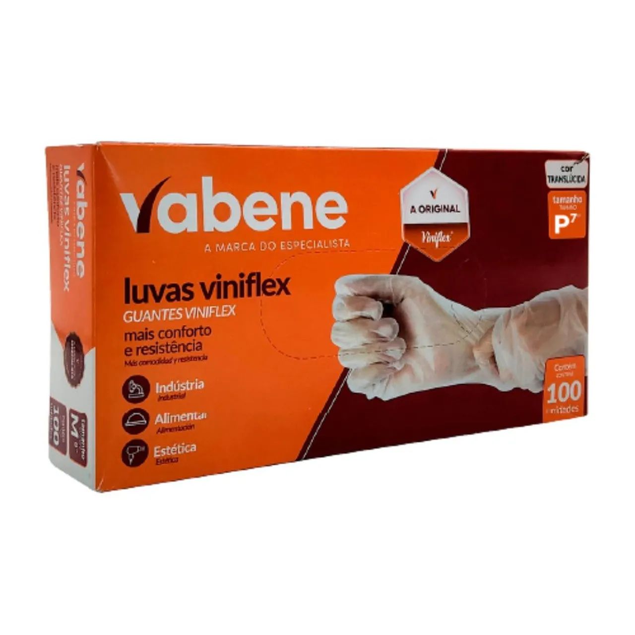 Luvas Viniflex - 100 unidades - Tamanho M100 - Foto 6