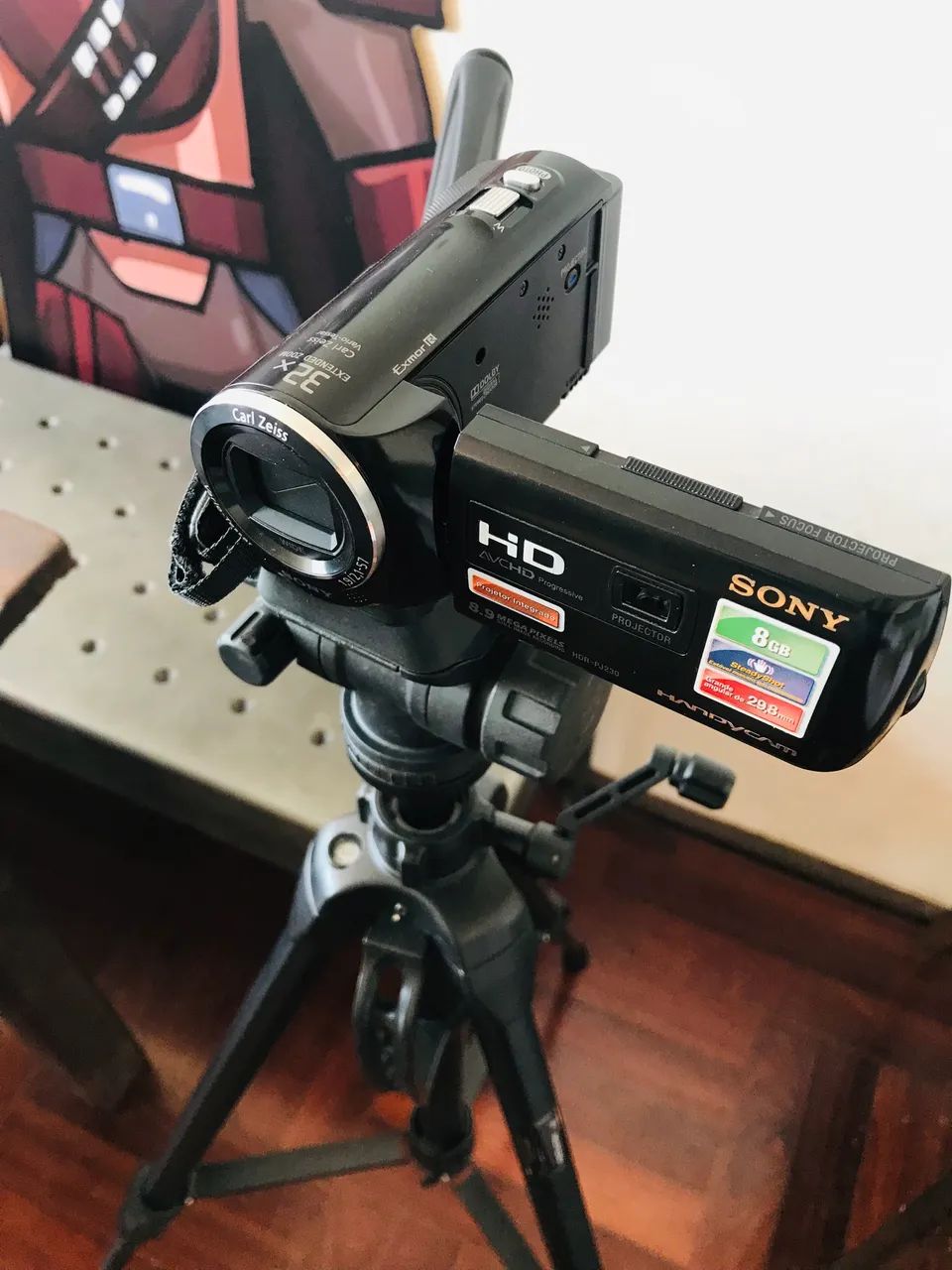 Filmadora Sony com Projetor 100 pol integrado - raridade! - Foto 2