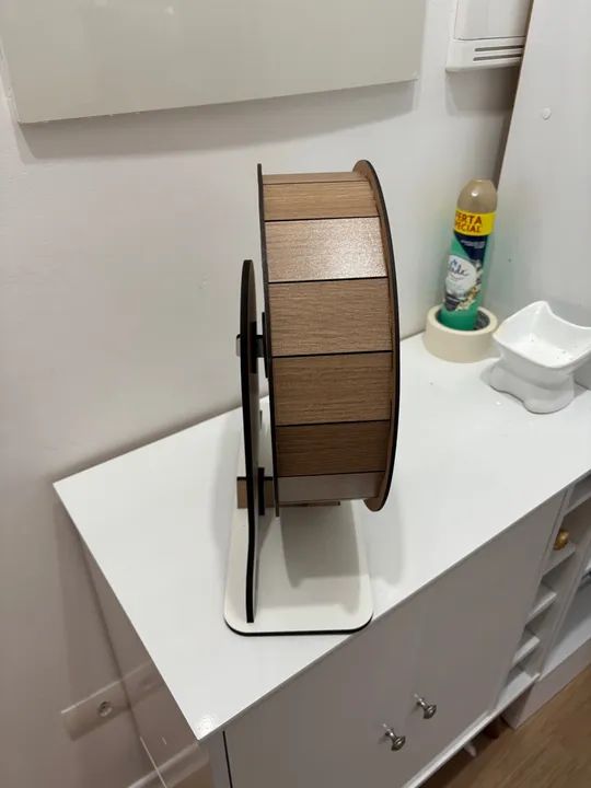 Roda de Hamster de Madeira 30 cm - Foto 5