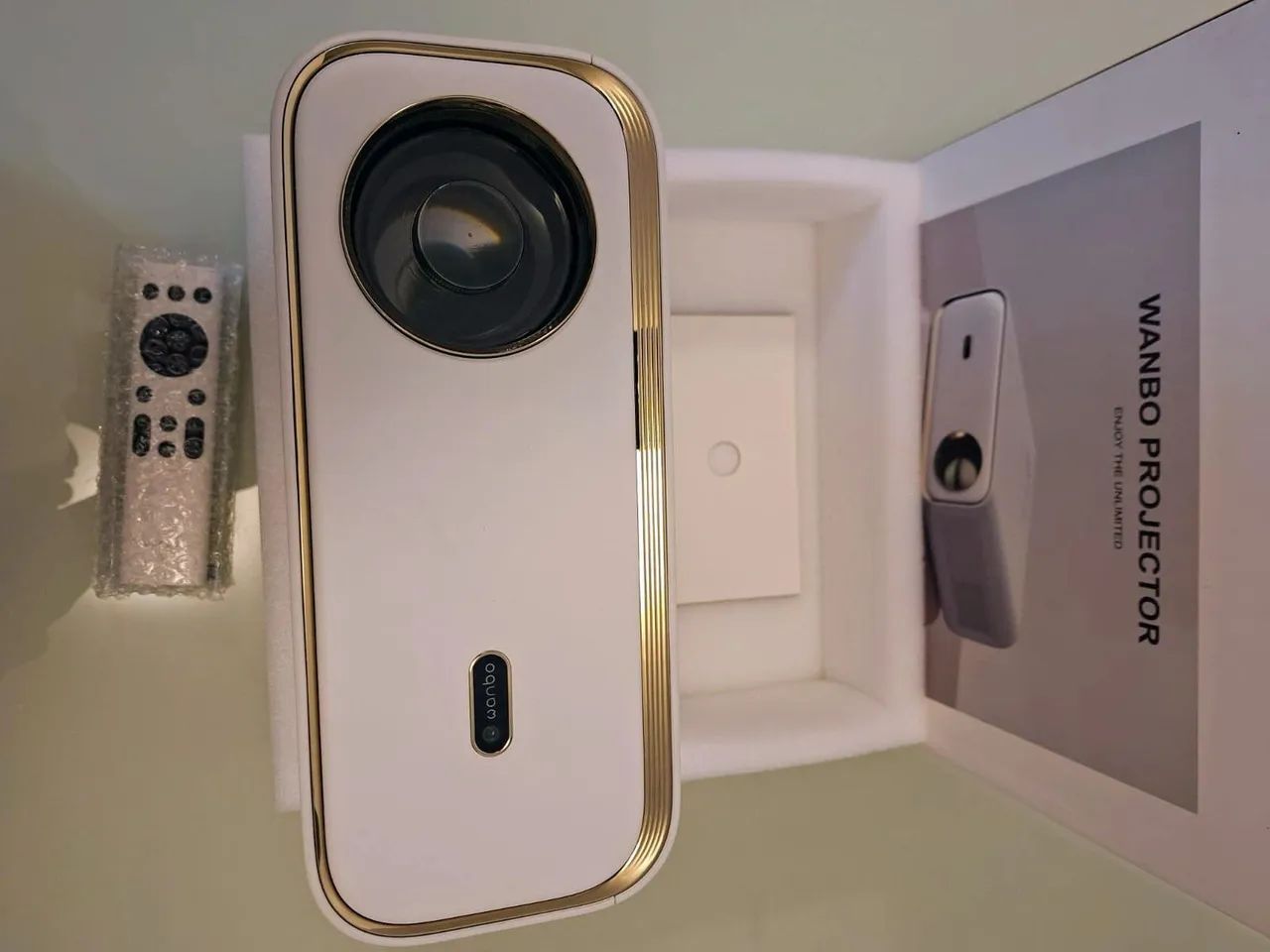 Projetor Xiaomi Wanbo X5 - 1100 ANSI, Wi-Fi, Novo 6, Auto Focus - Foto 3