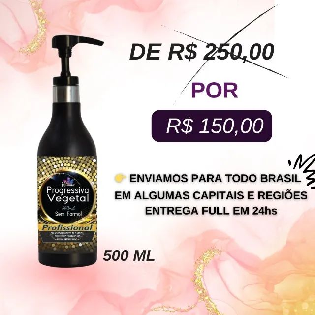 Progressiva Vegetal Creme Transforme Seus Cabelos em Casa! Resultados Profissionais