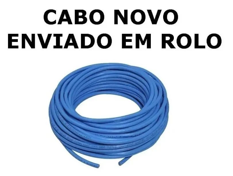 10 metros - Cabo de Rede Cat5e azul Furukawa Soho plus  - Foto 2