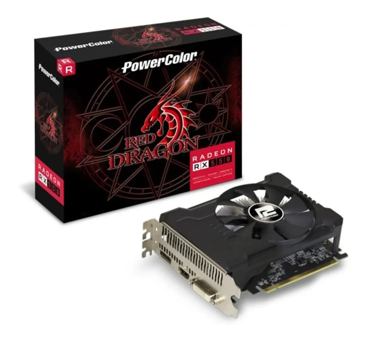 Placa de Vídeo PowerColor Red Dragon RX 550 4GB GDDR5