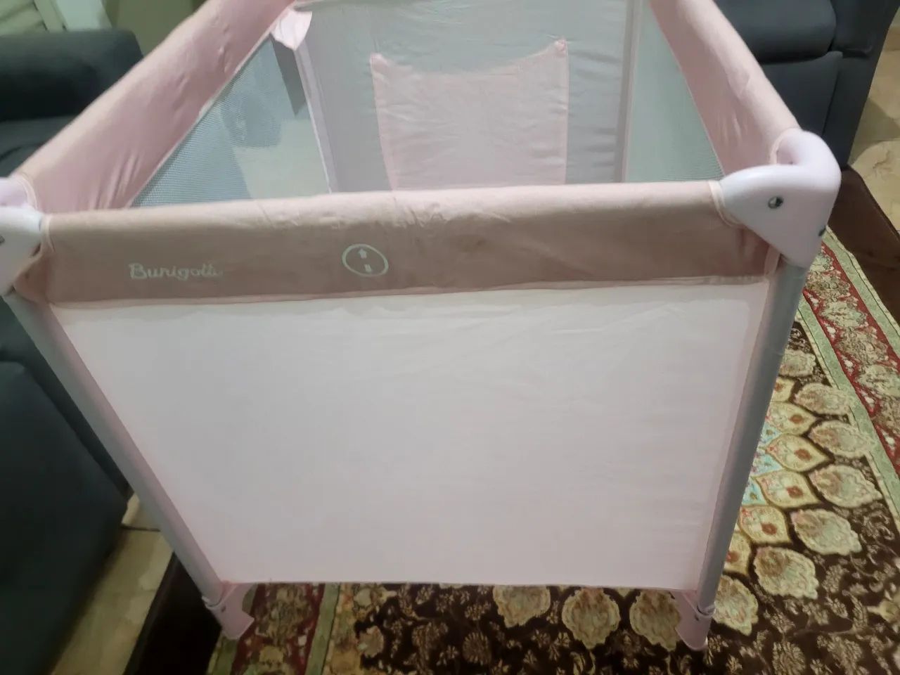 Berço portátil Burigotto rosa - Foto 6