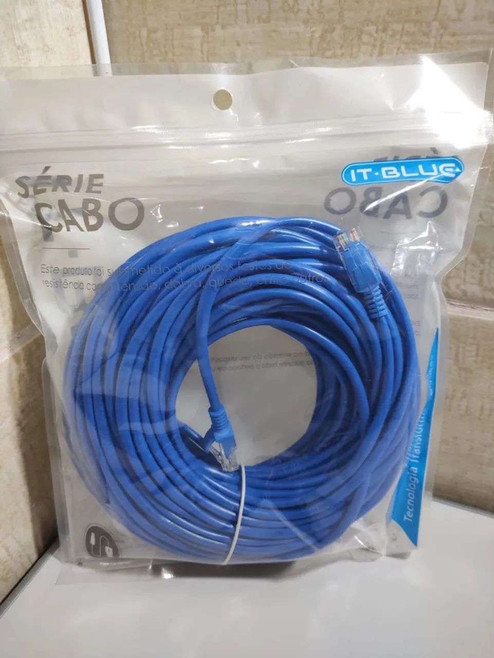 Cabo de Rede CAT5e Azul com Conectores RJ45 - Foto 3