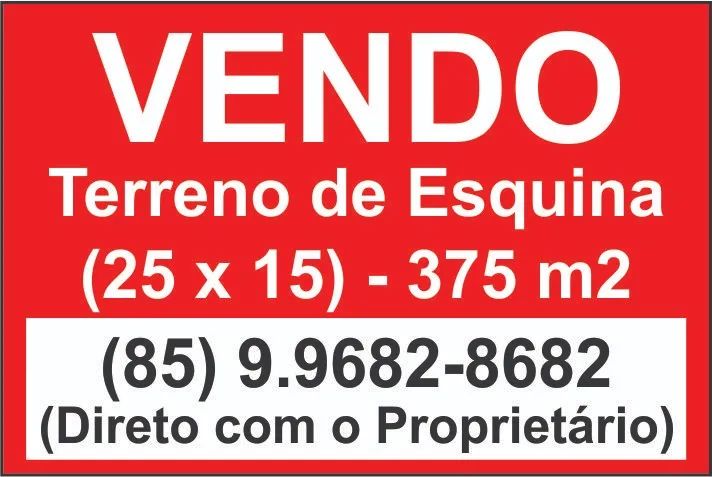 Terreno de Esquina 375 m2