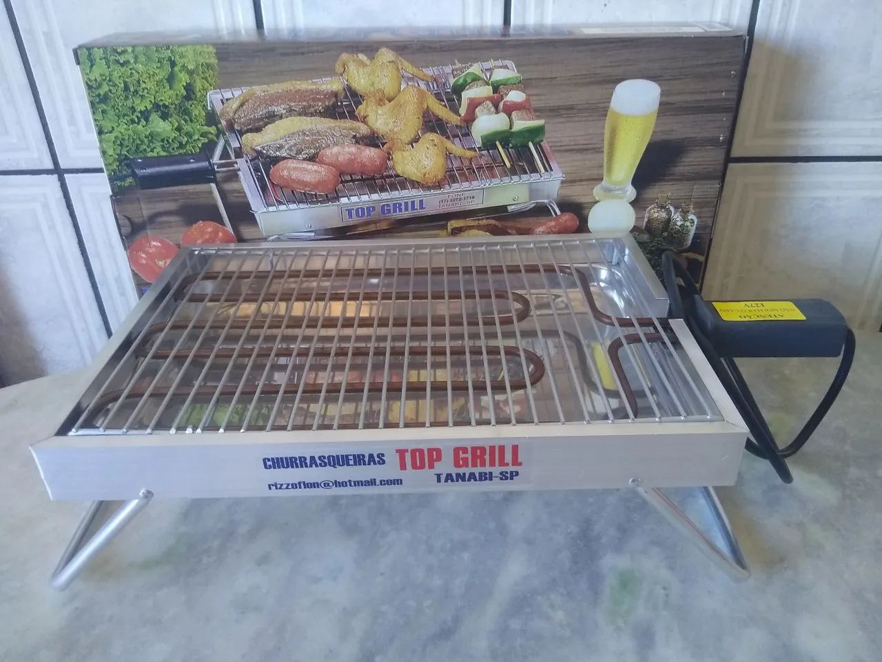 Churrasqueira elétrica Top Grill na promoção 150 reais avista 
