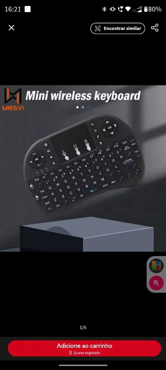 Mini teclado sem fio - Foto 5