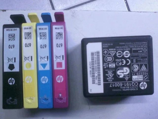 Cartuchos e Fonte Impressora Hp série 4200