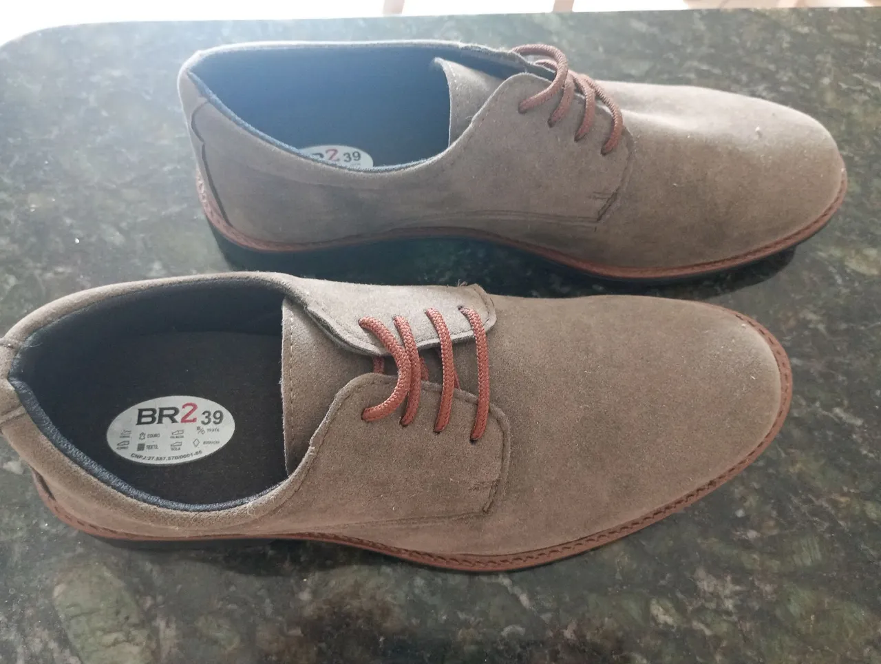 Sapatos Masculinos Marrom - Tamanho 39