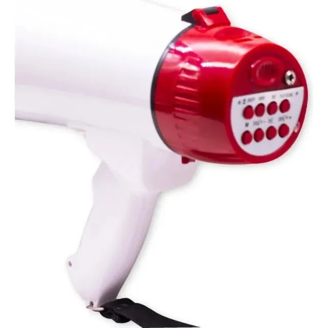 Megafone Potente 30w Bateria Recarregavel Sirene Usb Micro Sd Longo Alcance -Loja Coimbra - Foto 3