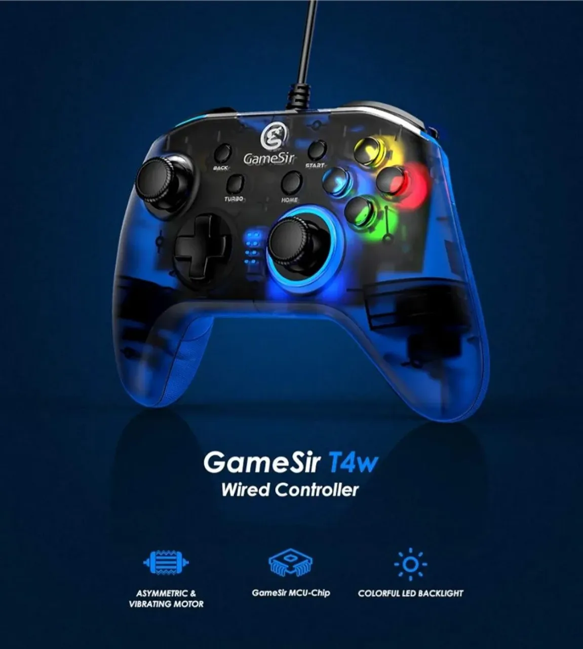 OPORTUNIDADE! Controle GameSir T4w com led RGB
