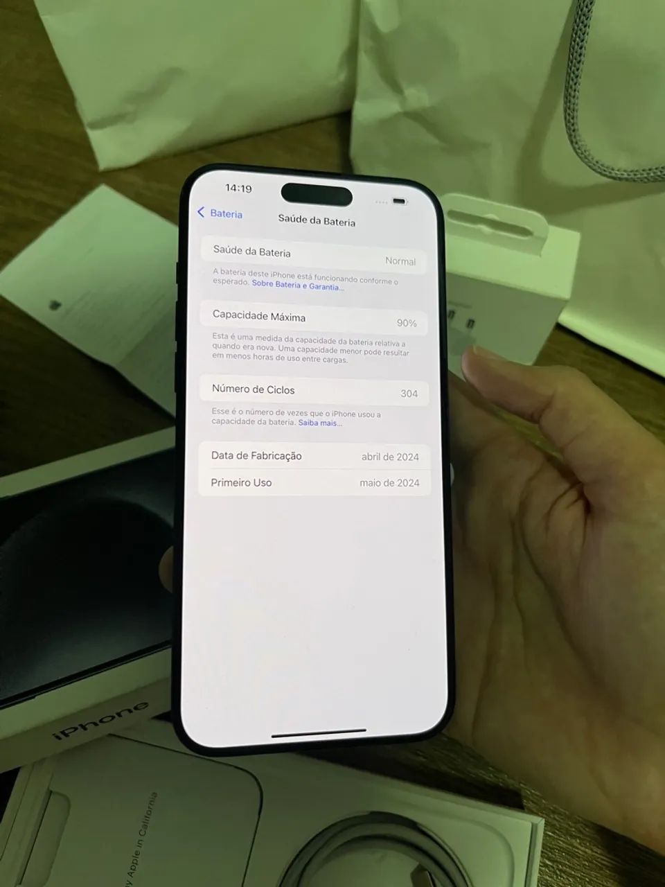 Iphone 15 Pro Max 256GB Azul Escuro - NF e Chip físico - Foto 2