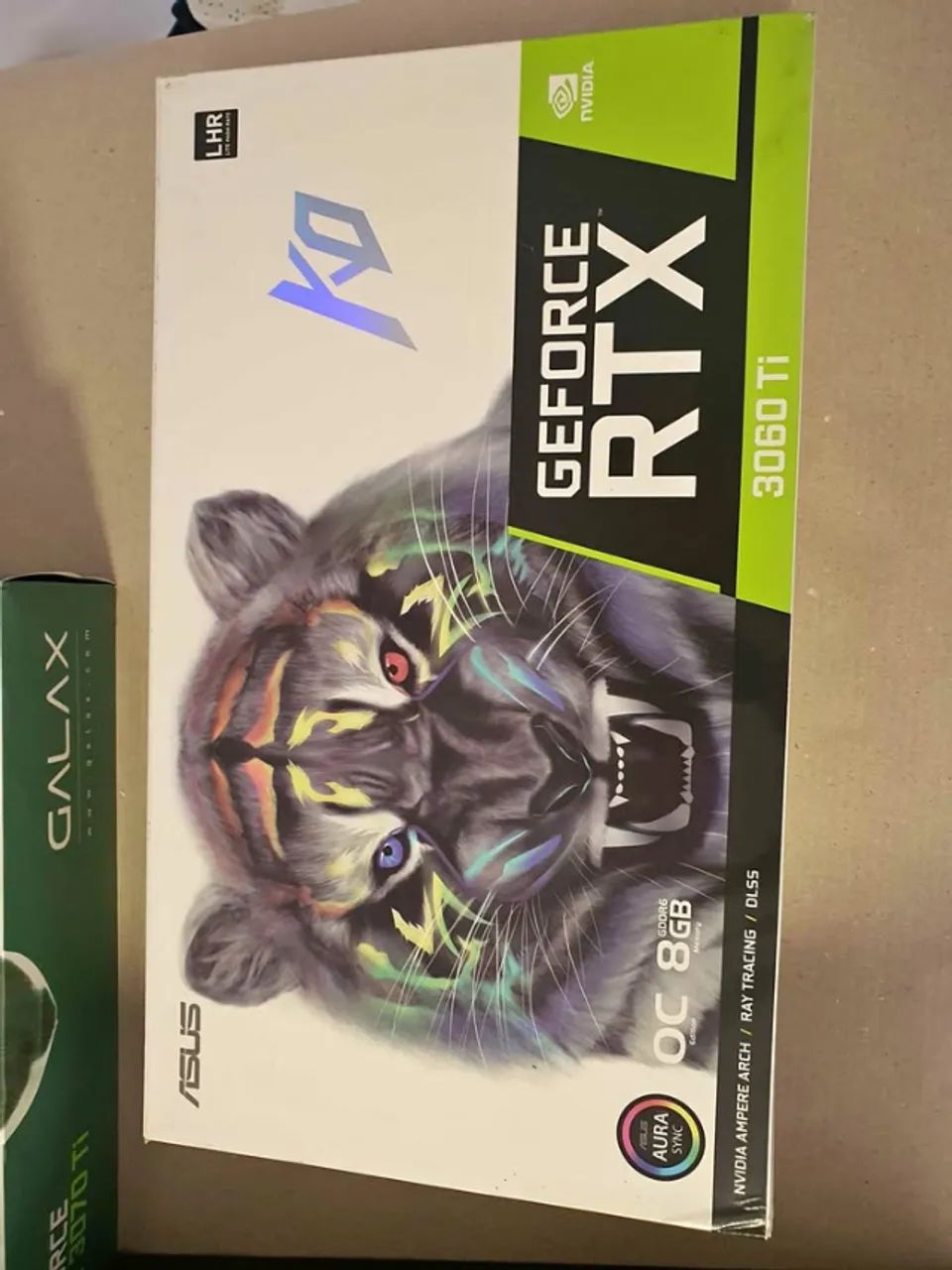 RTx 3060ti ASUS Ko Win 8GB C/Caixa e Acessórios