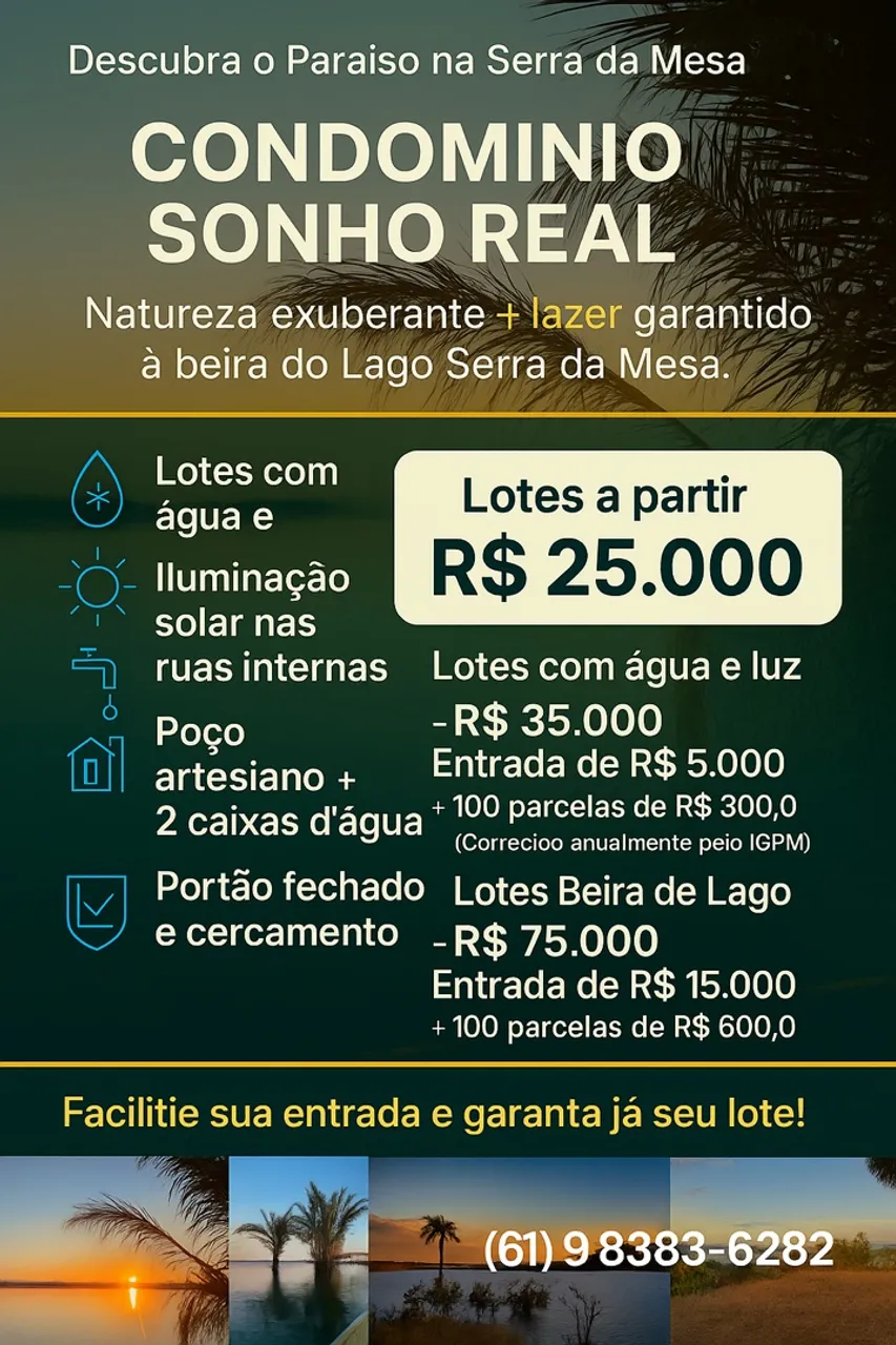Lotes na Serra da mesa 