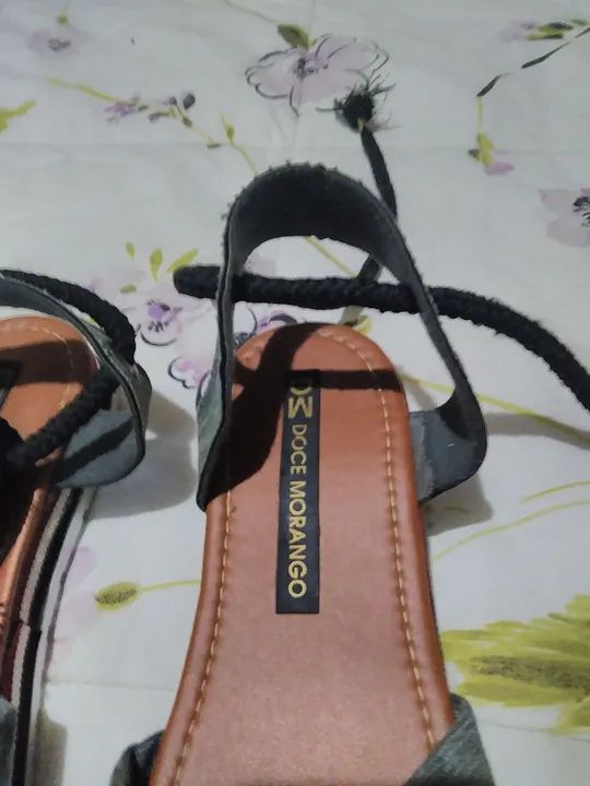 Sandália tecido Verde - Foto 3