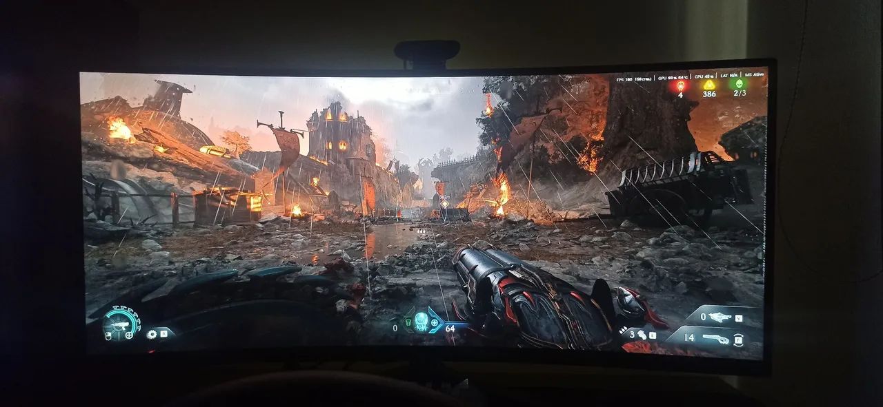 Monitor Gamer Ultrawide 2k 180hz 34 polegadas  - Foto 2